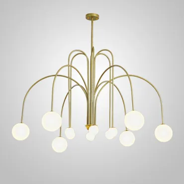 Люстра на штанге DAY L12 D130 Gold Люстра на штанге DAY L12 D130 Gold