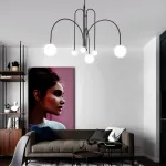 Люстра на штанге DAY L8 D100 Gold