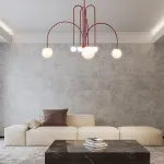 Люстра на штанге DAY L8 D100 Gold