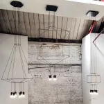 Подвесной светильник Via Wireflow polyhedral 0307 Pendan Light от ImperiumLoft