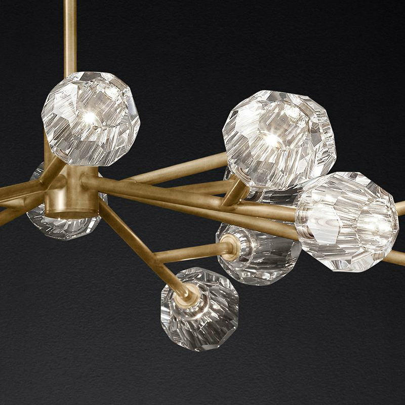 Люстра на штанге Boule De Cristal Round Chandelier 18