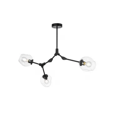 Люстра на штанге Адель Branching Bubble Chandelier L3 Black Transparent