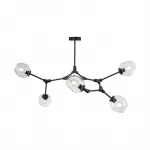 Люстра на штанге Адель Branching Bubble Chandelier L5 Black Amber