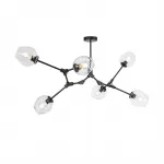 Люстра на штанге Адель Branching Bubble Chandelier L6 Black Transparent
