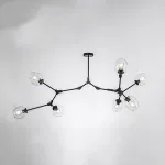 Люстра на штанге Адель Branching Bubble Chandelier L7 Black Transparent