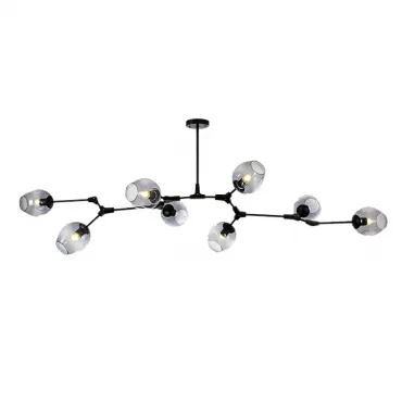Люстра на штанге Адель Branching Bubble Chandelier L8 Black Tinted