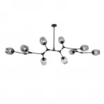 Люстра на штанге Адель Branching Bubble Chandelier L9 Black Amber