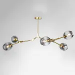 Люстра на штанге Адель Branching Bubble Chandelier L5 Brass Tinted