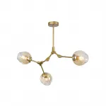 Люстра на штанге Адель Branching Bubble Chandelier L3 Brass Amber