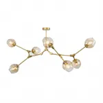 Люстра на штанге Адель Branching Bubble Chandelier L7 Brass Amber