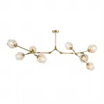 Люстра на штанге Адель Branching Bubble Chandelier L8 Brass Amber