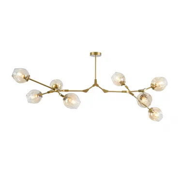 Люстра на штанге Адель Branching Bubble Chandelier L8 Brass Amber
