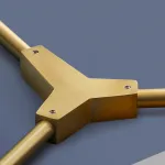 Люстра на штанге Адель Branching Bubble Chandelier L9 Brass Tinted