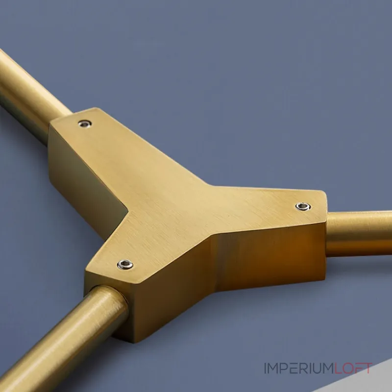 Люстра на штанге Адель Branching Bubble Chandelier L9 Brass Tinted