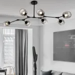 Люстра на штанге Адель Branching Bubble Chandelier L9 Brass Tinted