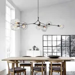 Люстра на штанге Адель Branching Bubble Chandelier L9 Brass Tinted