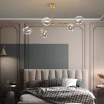 Люстра на штанге Адель Branching Bubble Chandelier L9 Brass Tinted