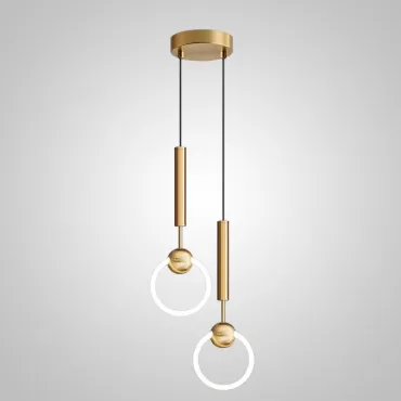 Подвесной светильник FINNUR RING DUO D20 Brass