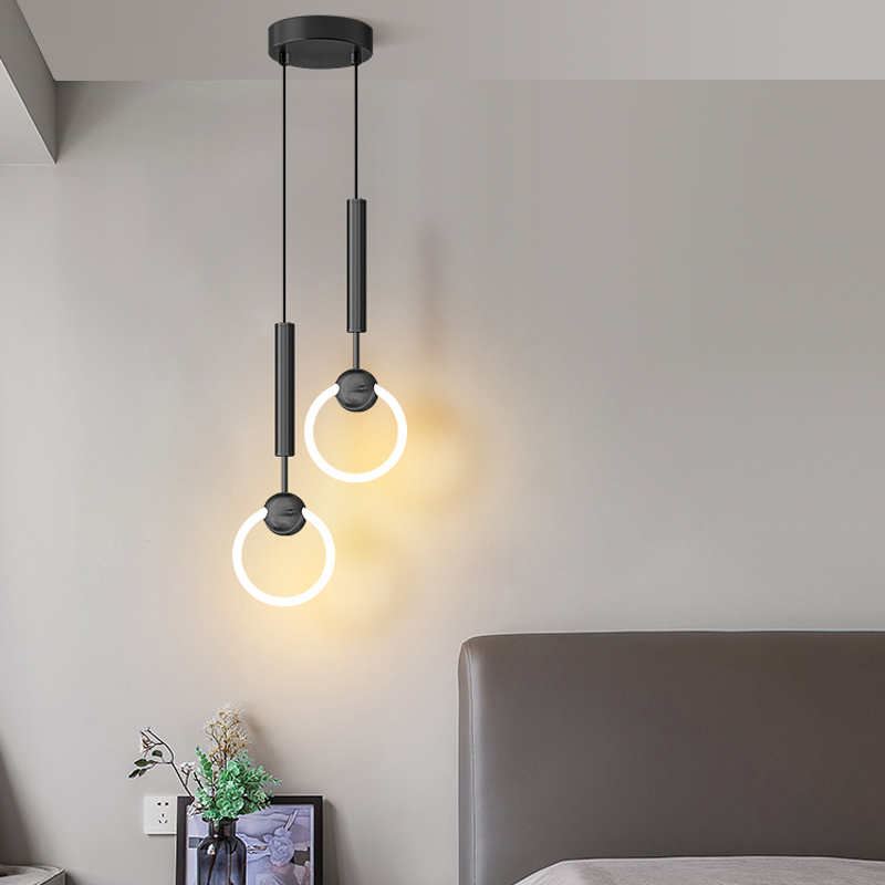 Подвесной светильник FINNUR RING DUO D15 Black от ImperiumLoft