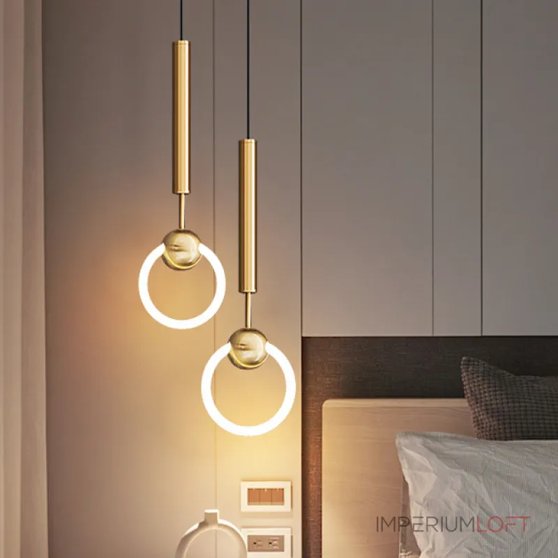 Подвесной светильник FINNUR RING DUO D15 Black от ImperiumLoft