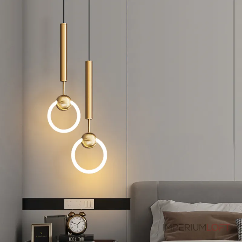 Подвесной светильник FINNUR RING DUO D15 Black от ImperiumLoft