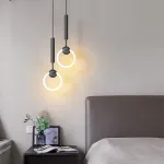 Подвесной светильник FINNUR RING DUO D15 Black от ImperiumLoft