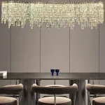 Реечный, рядный светильник MICHELLE LONG L120 Brass от ImperiumLoft