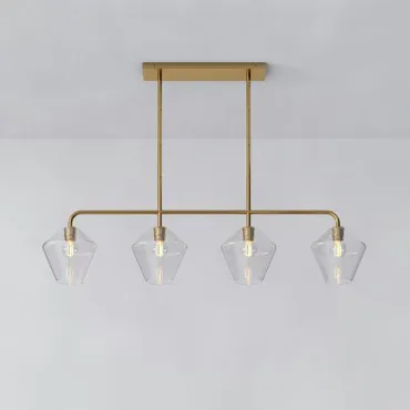 Реечный, рядный светильник CLOVE B Brass Transparent