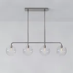 Реечный, рядный светильник CLOVE Chrome Transparent от ImperiumLoft