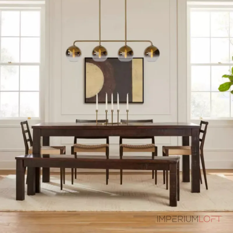 Реечный, рядный светильник CLOVE Black White от ImperiumLoft