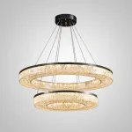 Кольцевая люстра OLAGUS B Black от ImperiumLoft