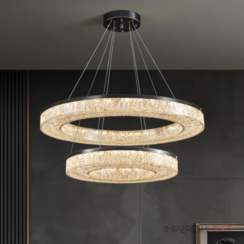 Кольцевая люстра OLAGUS B Black от ImperiumLoft