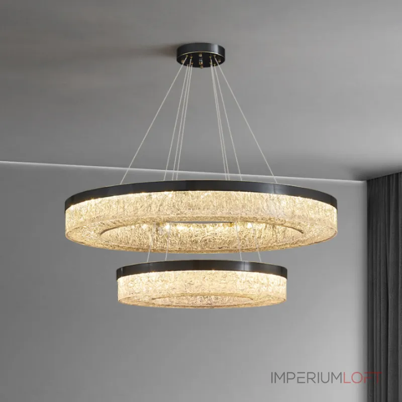 Кольцевая люстра OLAGUS B Black от ImperiumLoft