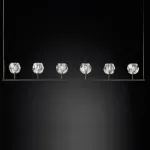 Люстра Boule De Cristal Linear Chandelier 6 Black от ImperiumLoft