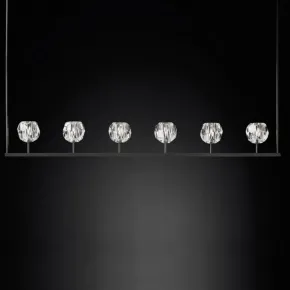 Люстра Boule De Cristal Linear Chandelier 6 Black Люстра Boule De Cristal Linear Chandelier 6 Black