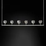 Люстра RH Boule De Cristal Linear Chandelier 6 Nickel от ImperiumLoft
