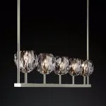 Люстра RH Boule De Cristal Linear Chandelier 5 Nickel от ImperiumLoft