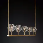 Люстра RH Boule De Cristal Linear Chandelier 5 Bronze от ImperiumLoft