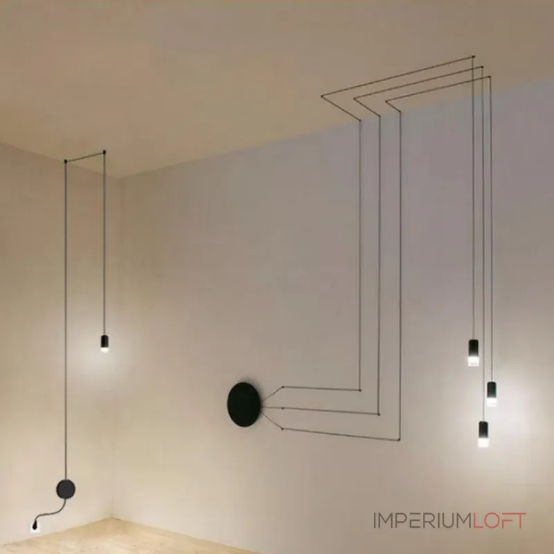 Подвесной светильник Via Wireflow polyhedral 0363 FreeForm Suspension lamp от ImperiumLoft
