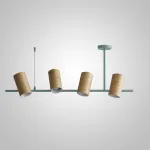 Подвесной реечный светильник BARREL B Blue от ImperiumLoft