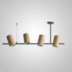 Подвесной реечный светильник BARREL B Green от ImperiumLoft