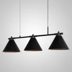Подвесной реечный светильник CONE 4 Black от ImperiumLoft