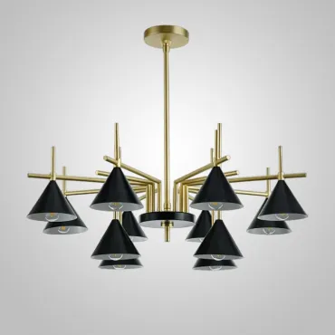 Люстра на штанге CONUS L12 Black