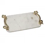 Поднос декоративный мраморный 'Serpente' от ImperiumLoft