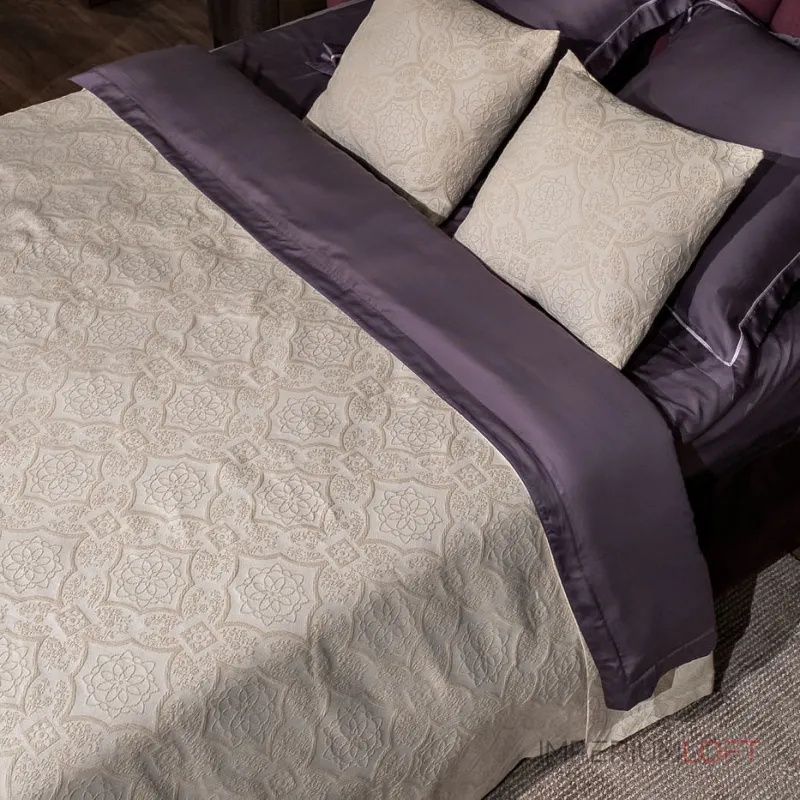 Покрывало 'Тиара' 240х260см бежевое от ImperiumLoft