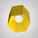 Потолочный светильник HEXAGON B H20 Yellow от ImperiumLoft