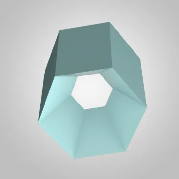 Потолочный светильник HEXAGON B H25 Blue