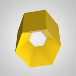 Потолочный светильник HEXAGON B H25 Yellow от ImperiumLoft