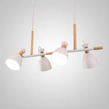 Подвесной реечный светильник TRIF WOOD LONG White