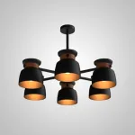 Люстра на штанге LOOP L6 Black от ImperiumLoft